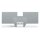 Wago 284-335 Reduzierabdeckplatte 1 mm dick grau