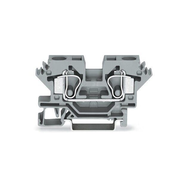 Wago 284-601 2-Leiter-Durchgangsklemme 10 mm² grau