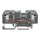 Wago 284-901 2-Leiter-Durchgangsklemme 10 mm² grau