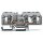 Wago 284-993 3-Leiter-Durchgangsklemme 10 mm² lichtgrau