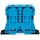 Wago 285-1164 2-Leiter-Durchgangsklemme 185 mm² mit Befestigungsflanschen blau