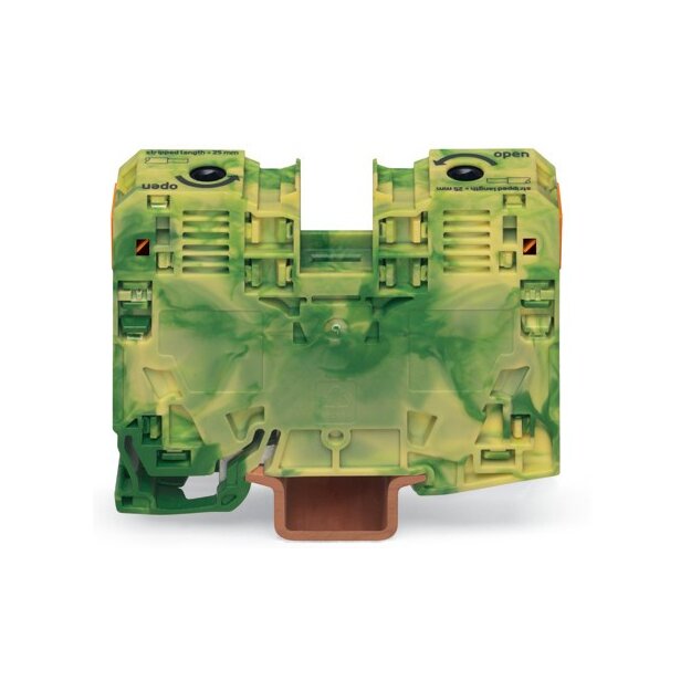 Wago 285-137 2-Leiter-Schutzleiterklemme 35 mm² grün-gelb