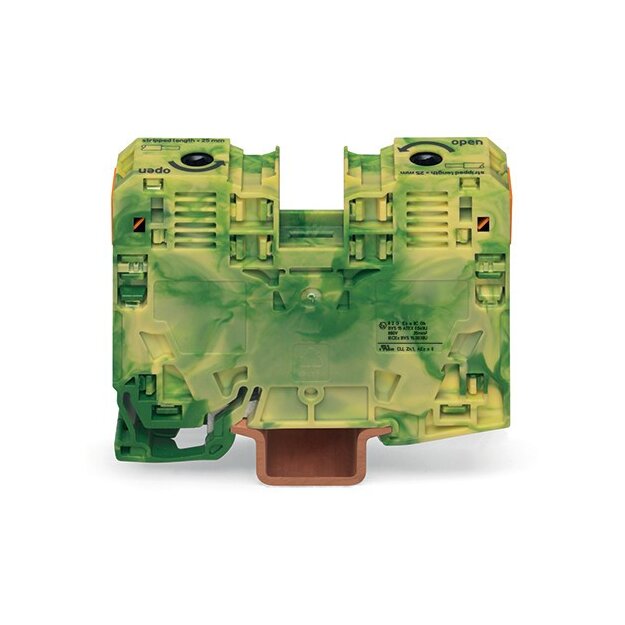Wago 285-137/999-950 2-Leiter-Schutzleiterklemme 35 mm² grün-gelb