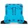 Wago 285-144 2-Leiter-Durchgangsklemme 50 mm² mit Befestigungsflanschen blau