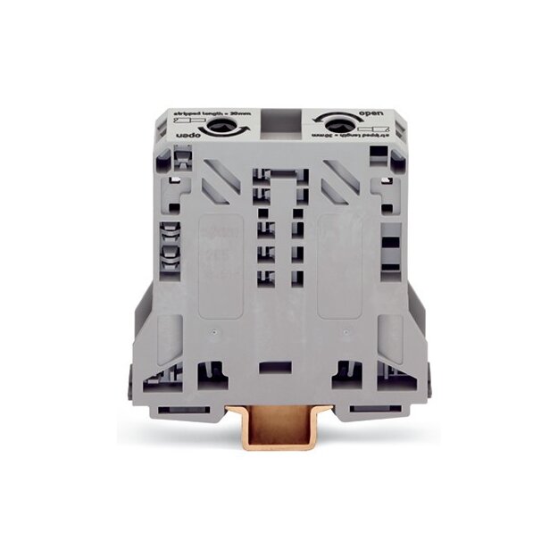 Wago 285-150 2-Leiter-Durchgangsklemme 50 mm² grau