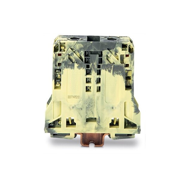 Wago 285-151 2-Leiter-Durchgangsklemme 50 mm² dunkelgrau-gelb