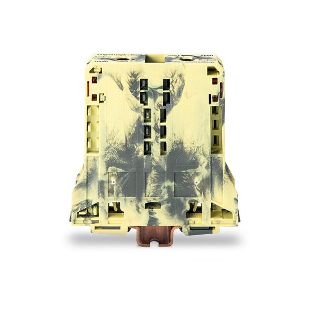 Wago 285-191 2-Leiter-Durchgangsklemme 95 mm² dunkelgrau-gelb