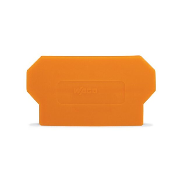 Wago 285-327 Trennwand 2 mm dick überstehend orange