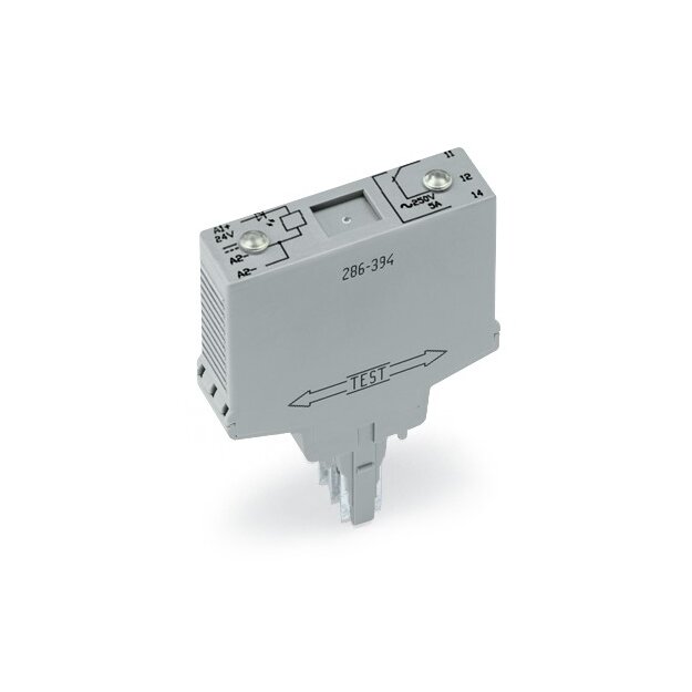Wago 286-394/004-000 Relaismodul DC 24 V 1 Wechsler lichtgrau