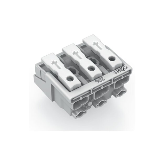 Wago 294-4003 Leuchtenanschlussklemme 3-polig max. 2,5 mm² weiß