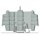 Wago 709-169 Abdeckprofilträger Typ 3 grau