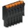 Wago 714-104 1-Leiter-Federleiste 1,5 mm² Rastermaß 3,5 mm 4-polig schwarz