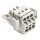 Wago 721-2103/037-000 2-Leiter-Federleiste Verriegelungsklinke 2,5 mm² Rastermaß 5 mm 3-polig lichtgrau