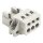 Wago 721-603/019-000 1-Leiter-Stiftleiste Befestigungflansch 2,5 mm² Rastermaß 5 mm 3-polig lichtgrau