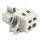 Wago 721-610/019-000 1-Leiter-Stiftleiste Befestigungflansch 2,5 mm² Rastermaß 5 mm 10-polig lichtgrau