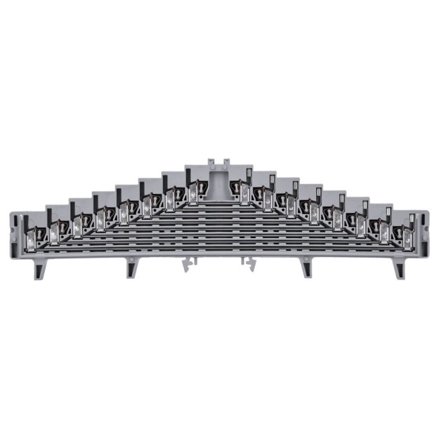 Wago 727-120/002-000 8-Etagen-Rangierklemme a-b-c-d-e-f-g-h--h-g-f-e-d-c-b-a 1,5 mm² grau