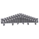Wago 727-120/002-000 8-Etagen-Rangierklemme a-b-c-d-e-f-g-h--h-g-f-e-d-c-b-a 1,5 mm² grau