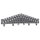 Wago 727-120/002-000 8-Etagen-Rangierklemme a-b-c-d-e-f-g-h--h-g-f-e-d-c-b-a 1,5 mm² grau