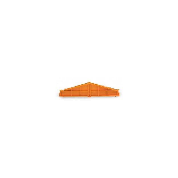 Wago 727-156 8-Etagen-Abschlussplatte a-b-c-d-e-f-g-h--h-g-f-e-d-c-b-a 7,62 mm dick grau