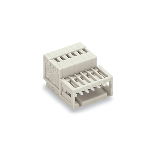 Wago 733-205 1-Leiter-Stiftleiste 0,5 mm² Rastermaß 2,5 mm lichtgrau