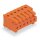 Wago 734-570 THT-Federleiste abgewinkelt Rastermaß 3,81 mm 10-polig orange