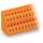 Wago 736-312 Doppelstock-Leiterplattenklemme 2,5 mm² Rastermaß 5,08 mm 2 x 12-polig orange