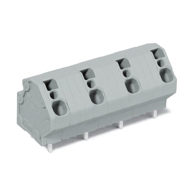 Wago 745-3255 Leiterplattenklemme 4 mm² Rastermaß 12,5 mm 5-polig grau