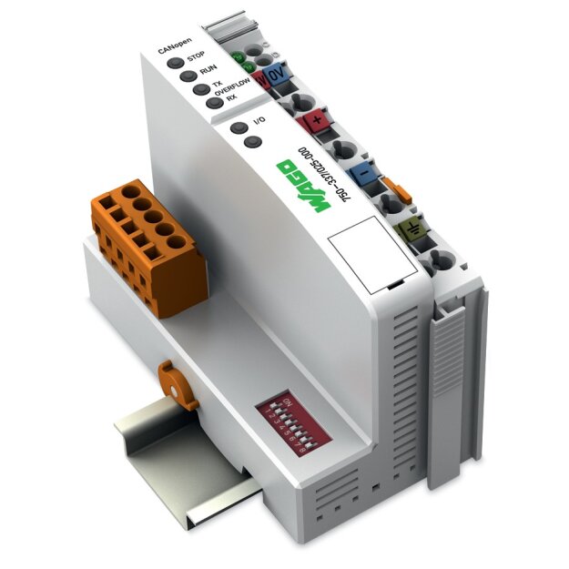 Wago 750-337/025-000 Feldbuskoppler CANopen Erweiterte Temperatur lichtgrau