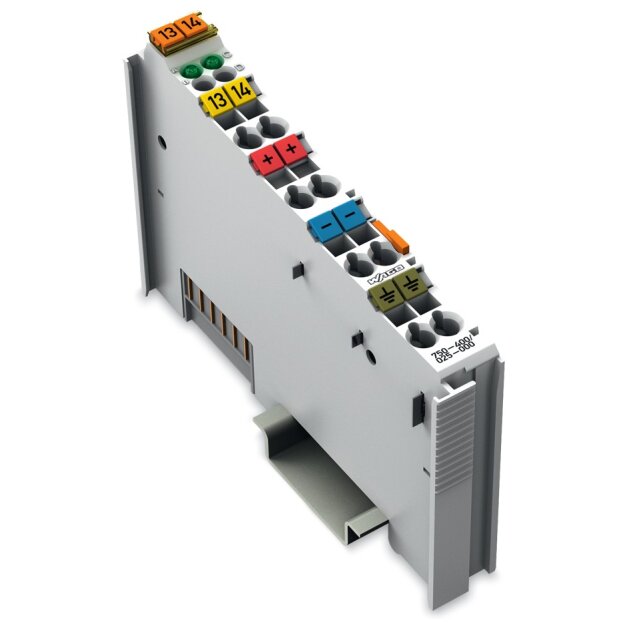 Wago 750-400/025-000 2-Kanal-Digitaleingang DC 24 V 3 ms Erweiterte Temperatur lichtgrau