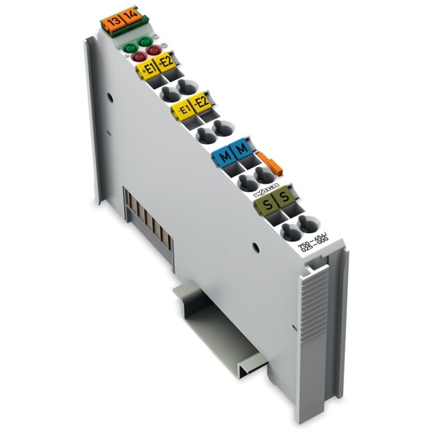 Wago 750-454/025-003 2-Kanal-Analogeingang 4 ... 20 mA Differenzeingang Erweiterte Temperatur lichtgrau