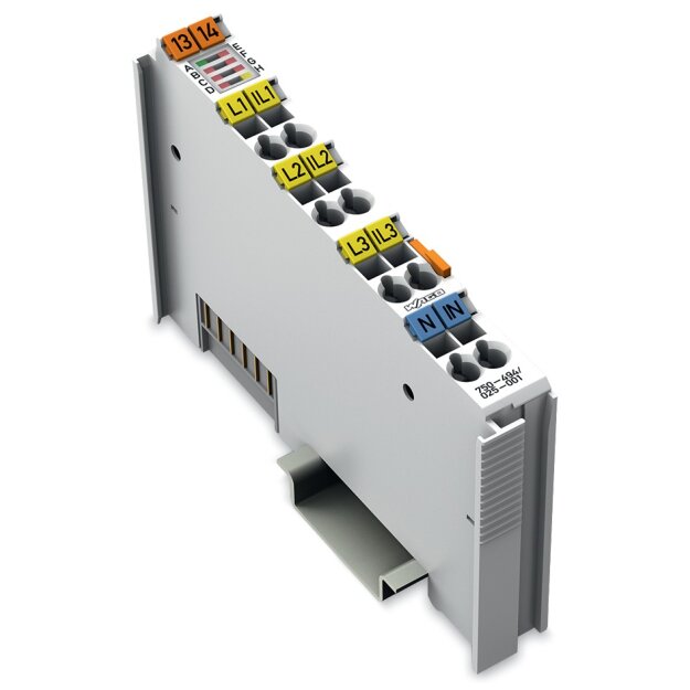Wago 750-494/025-001 3-Phasen-Leistungsmessung AC 480 V 5 A Erweiterte Temperatur lichtgrau