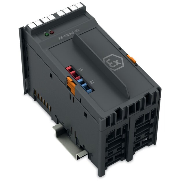 Wago 750-606/040-000 Potentialeinspeisung DC 24 V Extrem dunkelgrau