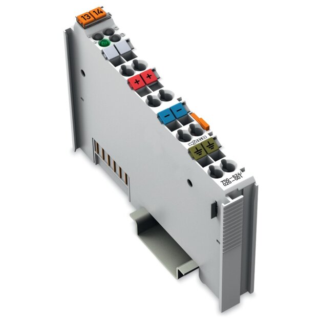 Wago 750-624/020-001 Feldeinspeisefilter (Surge) DC 24 V lichtgrau