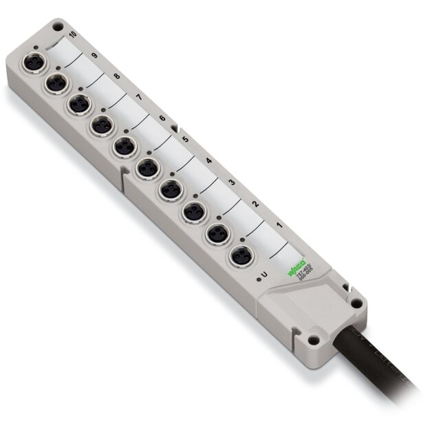 Wago 757-483/000-010 M8-Sensor-/ Aktorbox 8-fach 3-polig 10m-Anschlusskabel