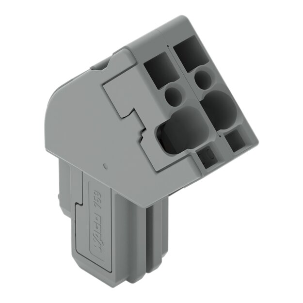 Wago 769-102/022-000 1-Leiter-Federleiste abgewinkelt 4 mm² 2-polig grau