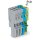 Wago 769-105/000-038 1-Leiter-Federleiste 4 mm² 5-polig grau/blau/grün-gelb
