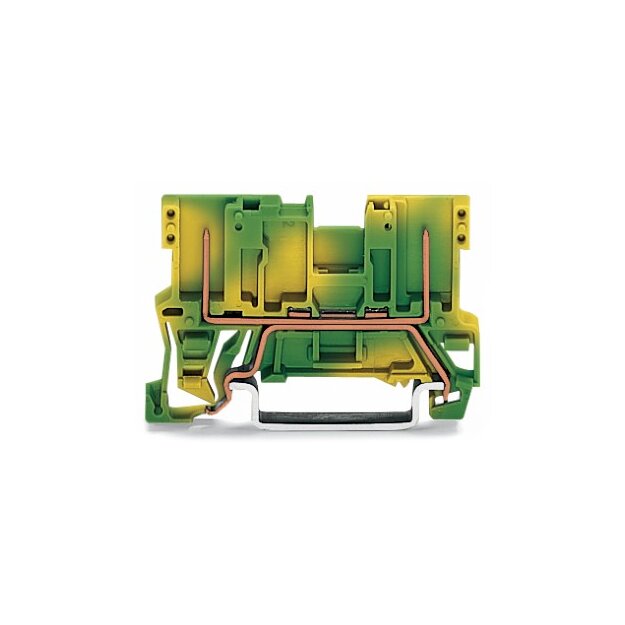 Wago 769-227 2-Pin-PE-Basisklemme grün-gelb