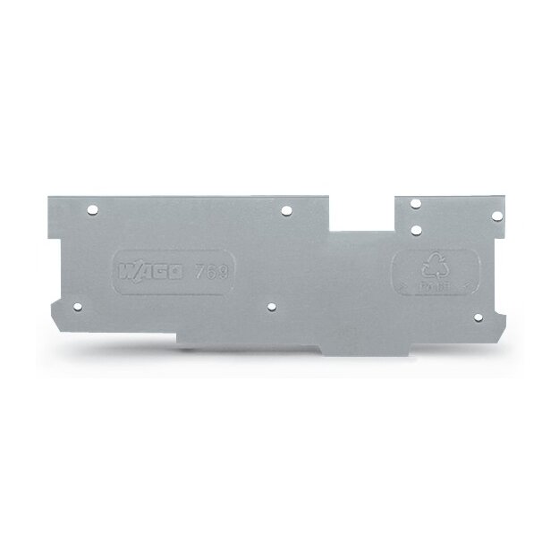 Wago 769-320 Abschluss- und Zwischenplatte 1,1 mm dick grau
