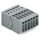 Wago 769-606/001-000 1-Leiter-Stiftleiste Rastfüße 4 mm² Rastermaß 5 mm 6-polig grau