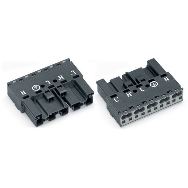 Wago 770-1175 Stecker 5-polig Kodierung L dunkelgrau