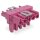 Wago 770-1643/080-000 T-Verteiler 5-polig Kodierung B 1 Eingang 2 Ausgänge pink