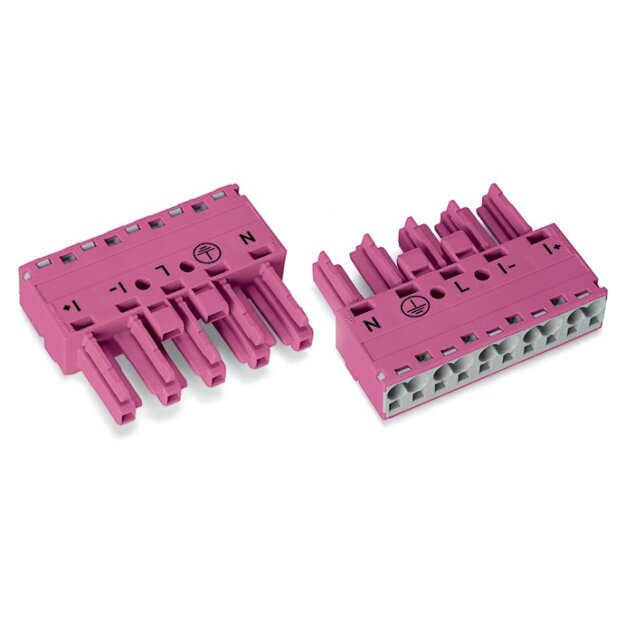 Wago 770-285/080-000 Buchse 5-polig Kodierung B pink