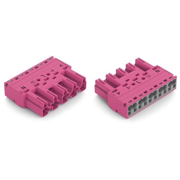 Wago 770-295/080-000 Stecker 5-polig Kodierung B pink