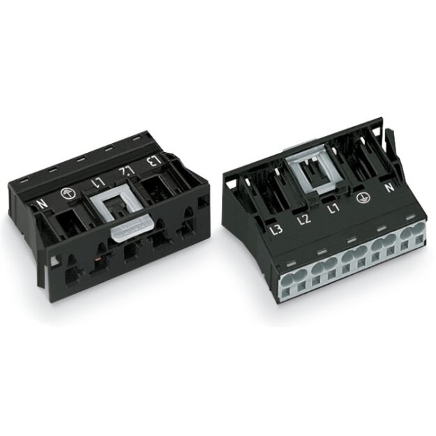Wago 770-715 Snap-In-Stecker 5-polig Kodierung A schwarz