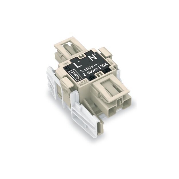 Wago 770-7502 Linect®-T-Steckverbinder 2-polig Kodierung L 1 Eingang 2 Ausgänge dunkelgrau