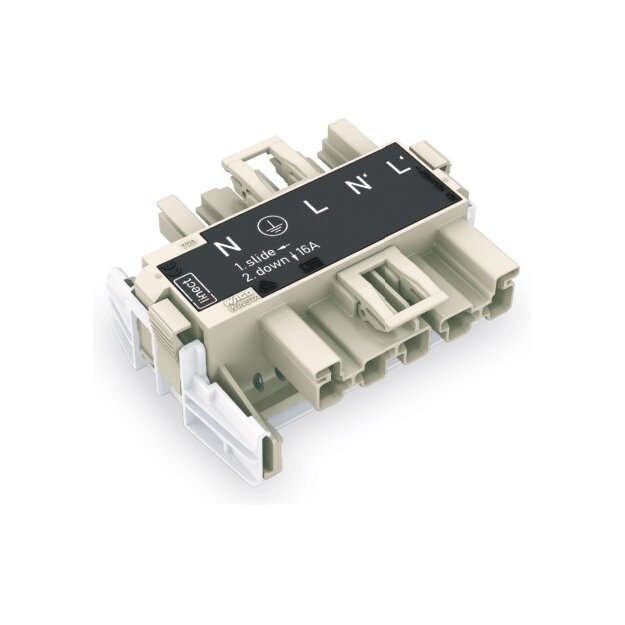 Wago 770-7505 Linect®-T-Steckverbinder 5-polig Kodierung L 1 Eingang 2 Ausgänge dunkelgrau