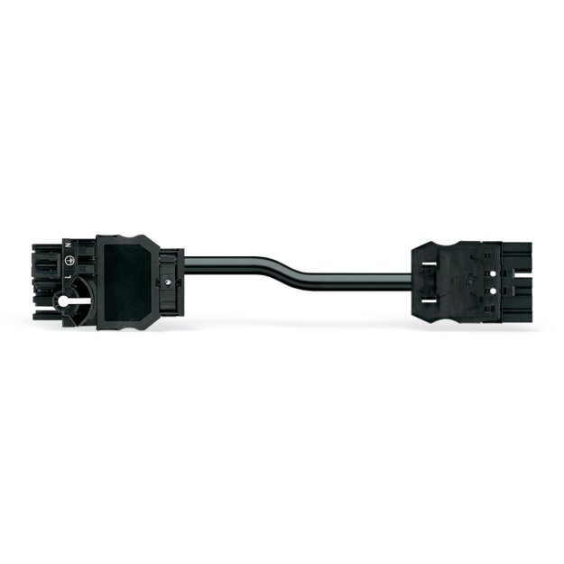 Wago 771-8965/017-102 konfektionierte Verbindungsleitung Eca Verteiler mit Phasenwechsel/Stecker 5-polig Kodierung A 2,5 mm² 1 m weiß