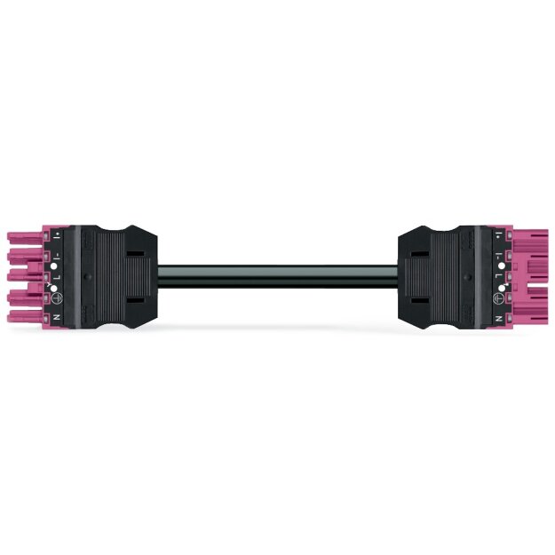 Wago 771-9935/006-207/080 konfektionierte Verbindungsleitung Eca Buchse Stecker 5-polig Kodierung B 1,5 mm² 2 m blau