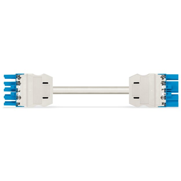 Wago 771-9985/006-502 konfektionierte Verbindungsleitung Eca Buchse Stecker 5-polig Kodierung I 1,5 mm² 5 m blau