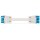 Wago 771-9985/007-102 konfektionierte Verbindungsleitung Eca Buchse Stecker 5-polig Kodierung I 2,5 mm² 1 m blau